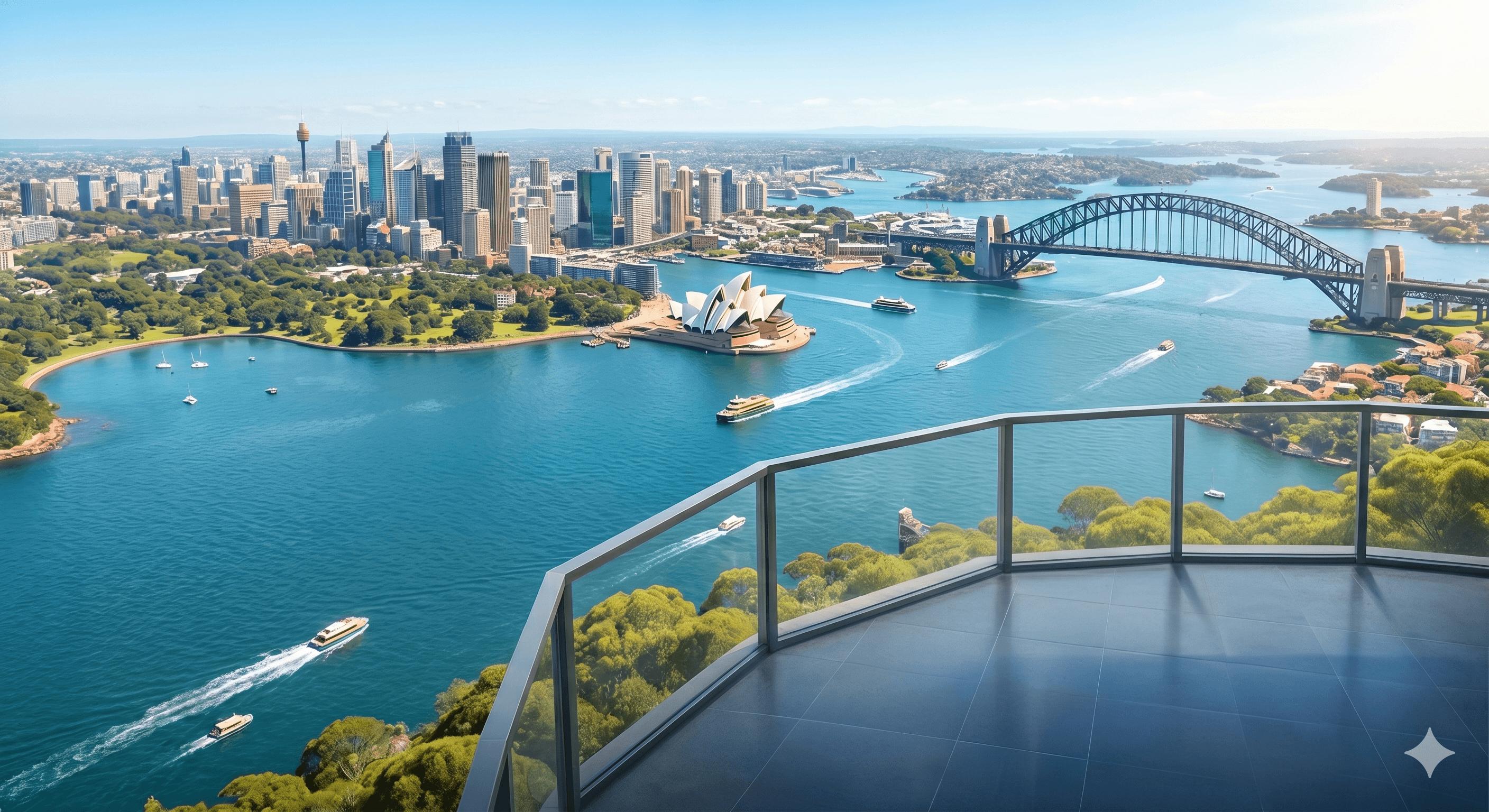 Sydney Harbour panoramic view